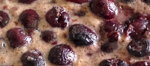IMG: Cherry clafoutis with beurre noisette