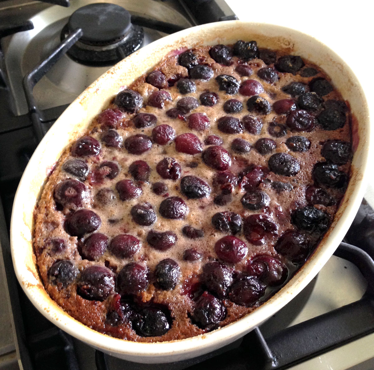 IMG: Cherry clafoutis with beurre noisette